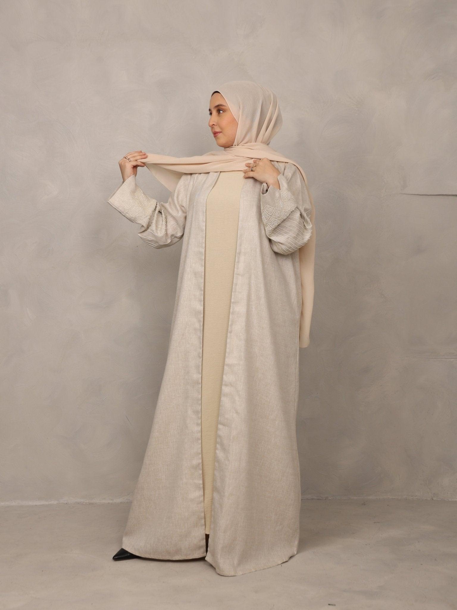 ivory abaya dress Multi ColorAbaya