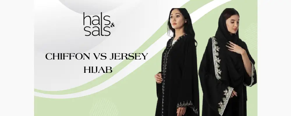 Chiffon vs Jersey abaya