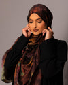 Printed Chiffon Hijab – Autumn Fusion - Hals and Sals