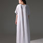 Crepe Abaya Inner Slip Dress - Elegant White - Hals and Sals