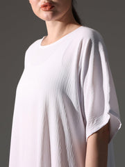Crepe Abaya Inner Slip Dress - Elegant White - Hals and Sals