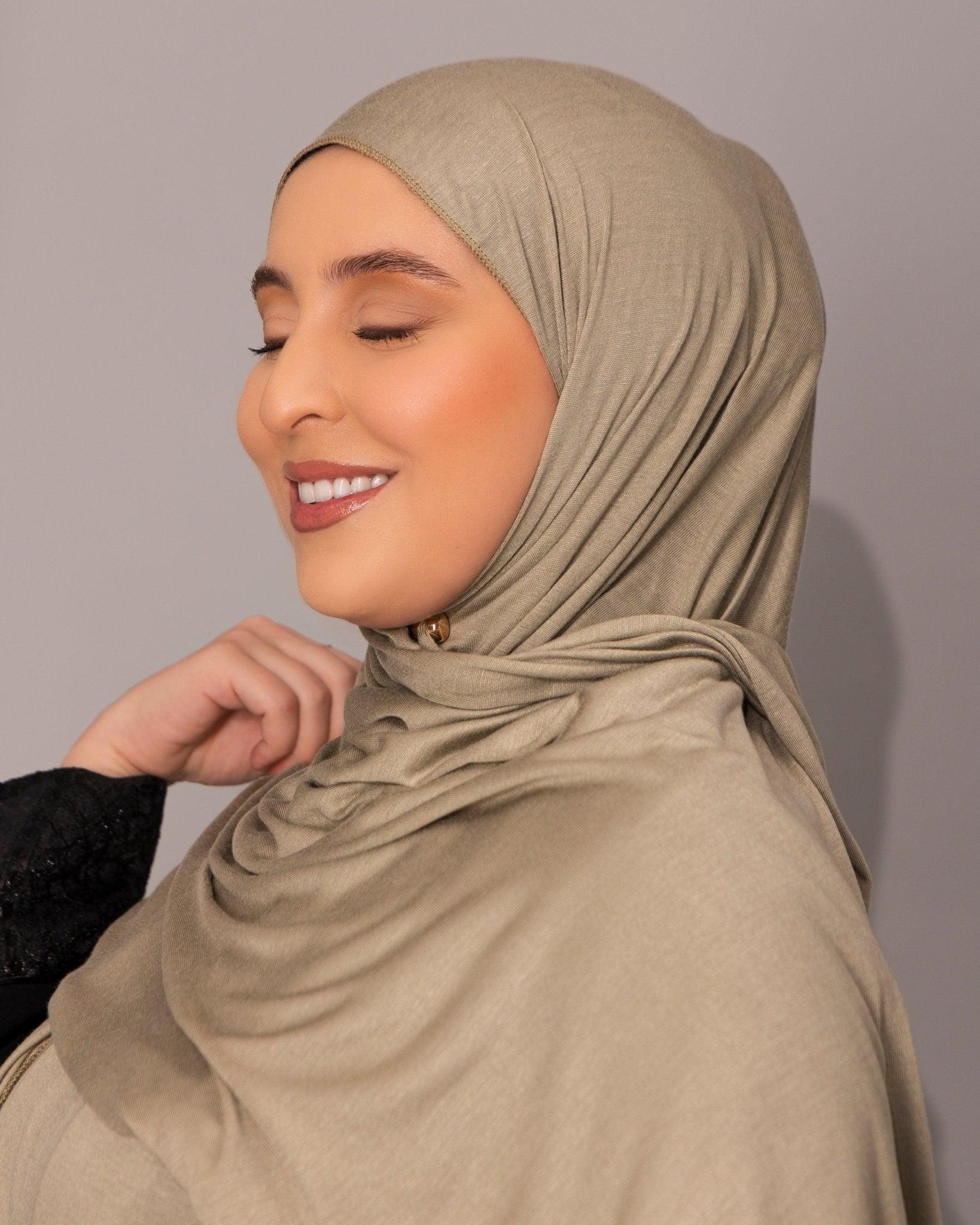 Premium Jersey Hijab - Sage Taupe - Hals and Sals