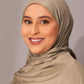 Premium Jersey Hijab - Sage Taupe - Hals and Sals