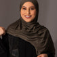 Premium Jersey Hijab - Taupe Green - Hals and Sals