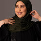 Premium Jersey Hijab - Deep Olive - Hals and Sals