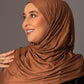 Premium Jersey Hijab - Warm Caramel - Hals and Sals