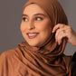 Premium Jersey Hijab - Warm Caramel - Hals and Sals