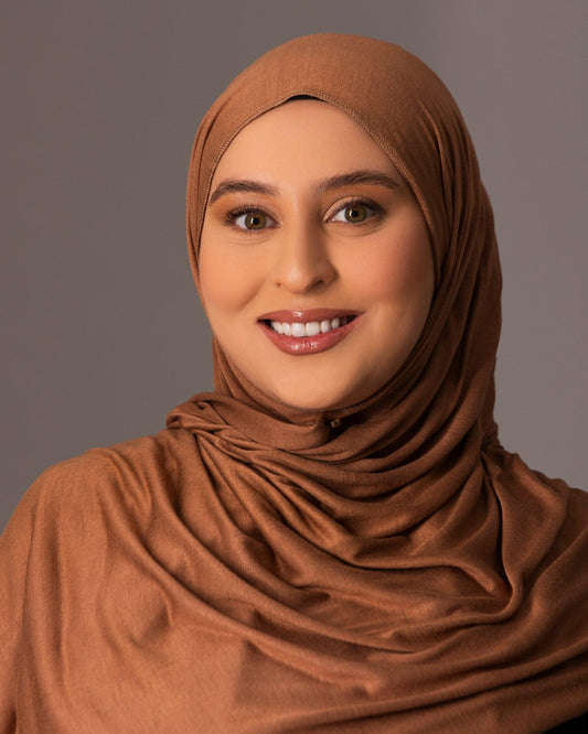 Premium Jersey Hijab - Warm Caramel - Hals and Sals