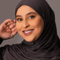 Premium Jersey Hijab – Charcoal - Hals and Sals