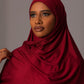 Premium Jersey Hijab – Ruby - Hals and Sals