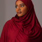 Premium Jersey Hijab – Ruby - Hals and Sals