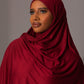 Premium Jersey Hijab – Ruby - Hals and Sals