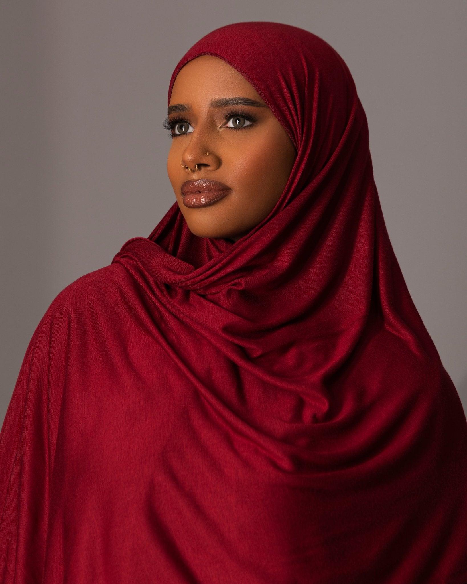 Premium Jersey Hijab – Ruby - Hals and Sals