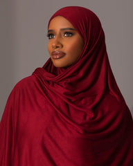 Premium Jersey Hijab – Ruby - Hals and Sals