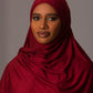 Premium Jersey Hijab – Ruby - Hals and Sals