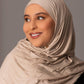 Premium Jersey Hijab – Sandstone - Hals and Sals