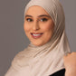Premium Jersey Hijab – Sandstone - Hals and Sals