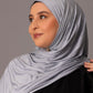Premium Jersey Hijab – Slate blue - Hals and Sals