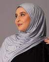 Premium Jersey Hijab – Slate blue - Hals and Sals