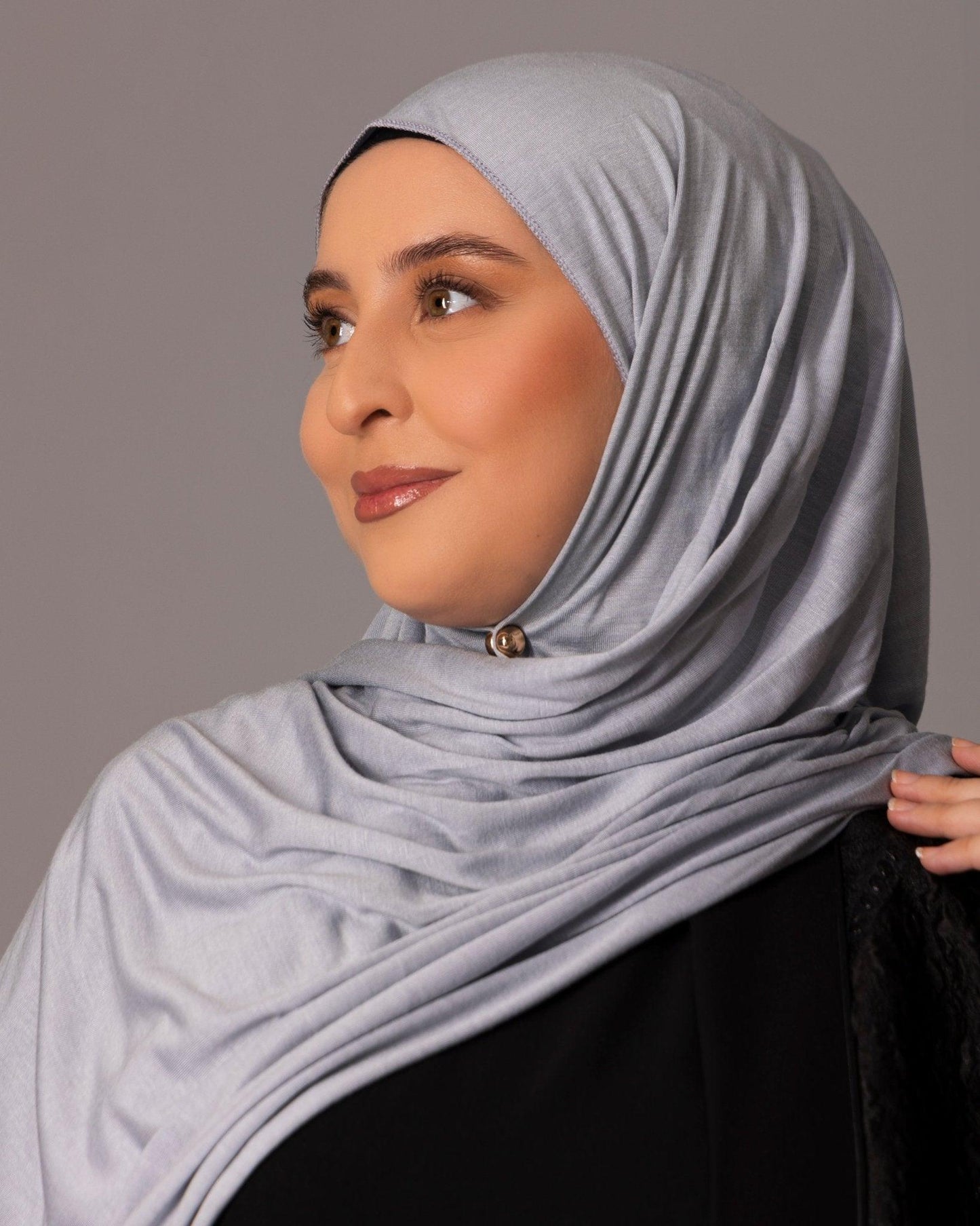 Premium Jersey Hijab – Slate blue - Hals and Sals