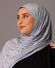 Premium Jersey Hijab – Slate blue - Hals and Sals