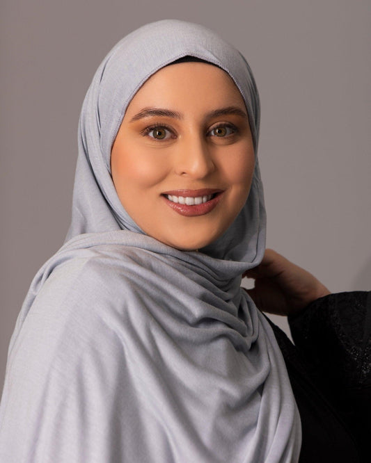 Premium Jersey Hijab – Slate blue - Hals and Sals