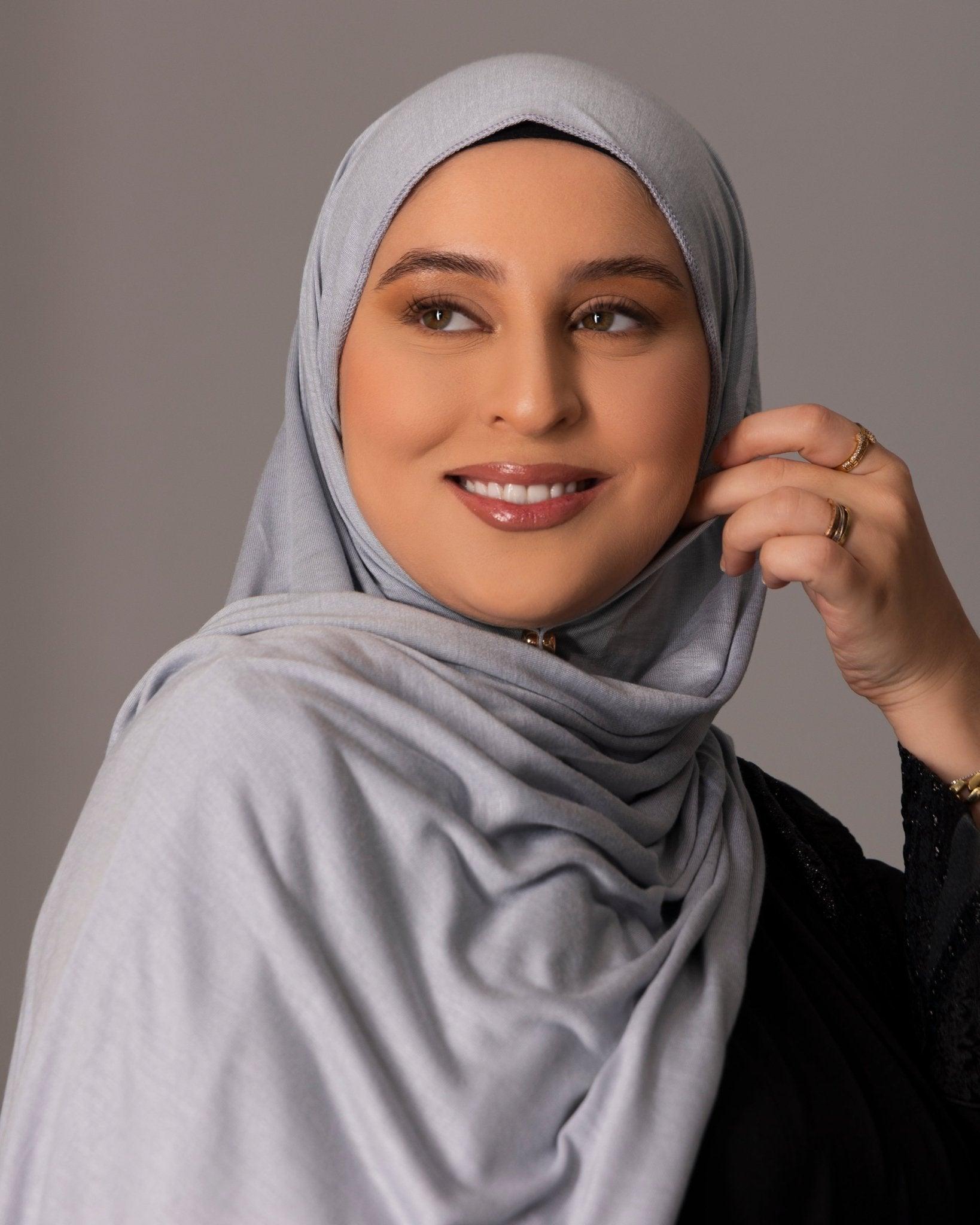 Premium Jersey Hijab – Slate blue - Hals and Sals