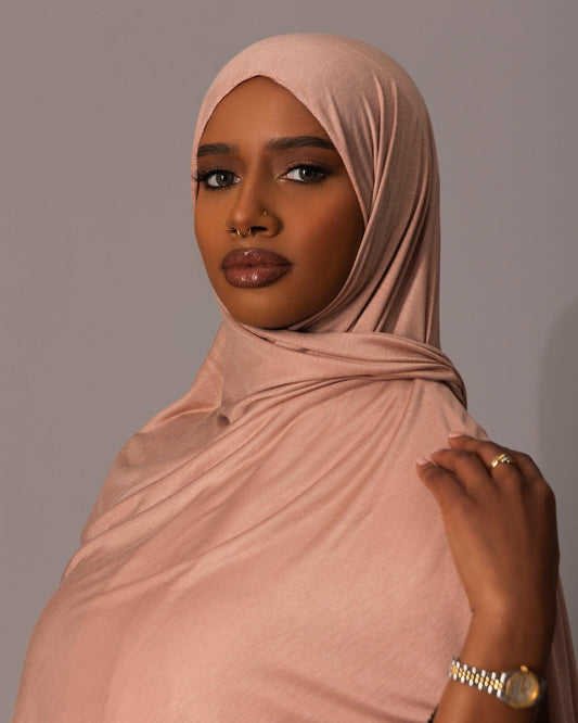 Premium Jersey Hijab – Rose blush - Hals and Sals