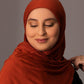 Premium Jersey Hijab – Terracotta - Hals and Sals