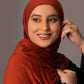 Premium Jersey Hijab – Terracotta - Hals and Sals