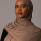 Premium Jersey Hijab – Cocoa Taupe - Hals and Sals