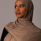 Premium Jersey Hijab – Cocoa Taupe - Hals and Sals