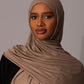 Premium Jersey Hijab – Cocoa Taupe - Hals and Sals