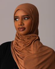 Premium Jersey Hijab – Chestnut