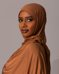 Premium Jersey Hijab – Chestnut