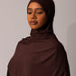 Premium Jersey Hijab – Espresso - Hals and Sals