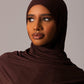 Premium Jersey Hijab – Espresso - Hals and Sals