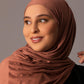 Premium Jersey Hijab – Dusky Cocoa - Hals and Sals