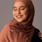 Premium Jersey Hijab – Dusky Cocoa - Hals and Sals