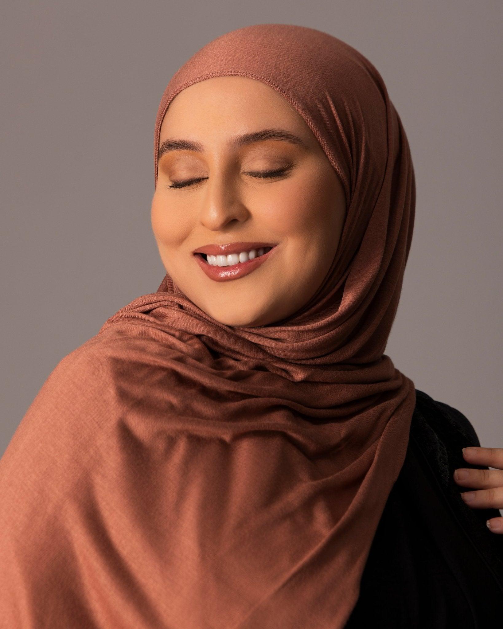 Premium Jersey Hijab – Dusky Cocoa - Hals and Sals