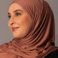 Premium Jersey Hijab – Dusky Cocoa - Hals and Sals