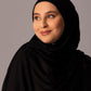 Premium Jersey Hijab – Black - Hals and Sals