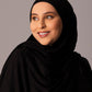 Premium Jersey Hijab – Black - Hals and Sals