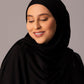 Premium Jersey Hijab – Black - Hals and Sals