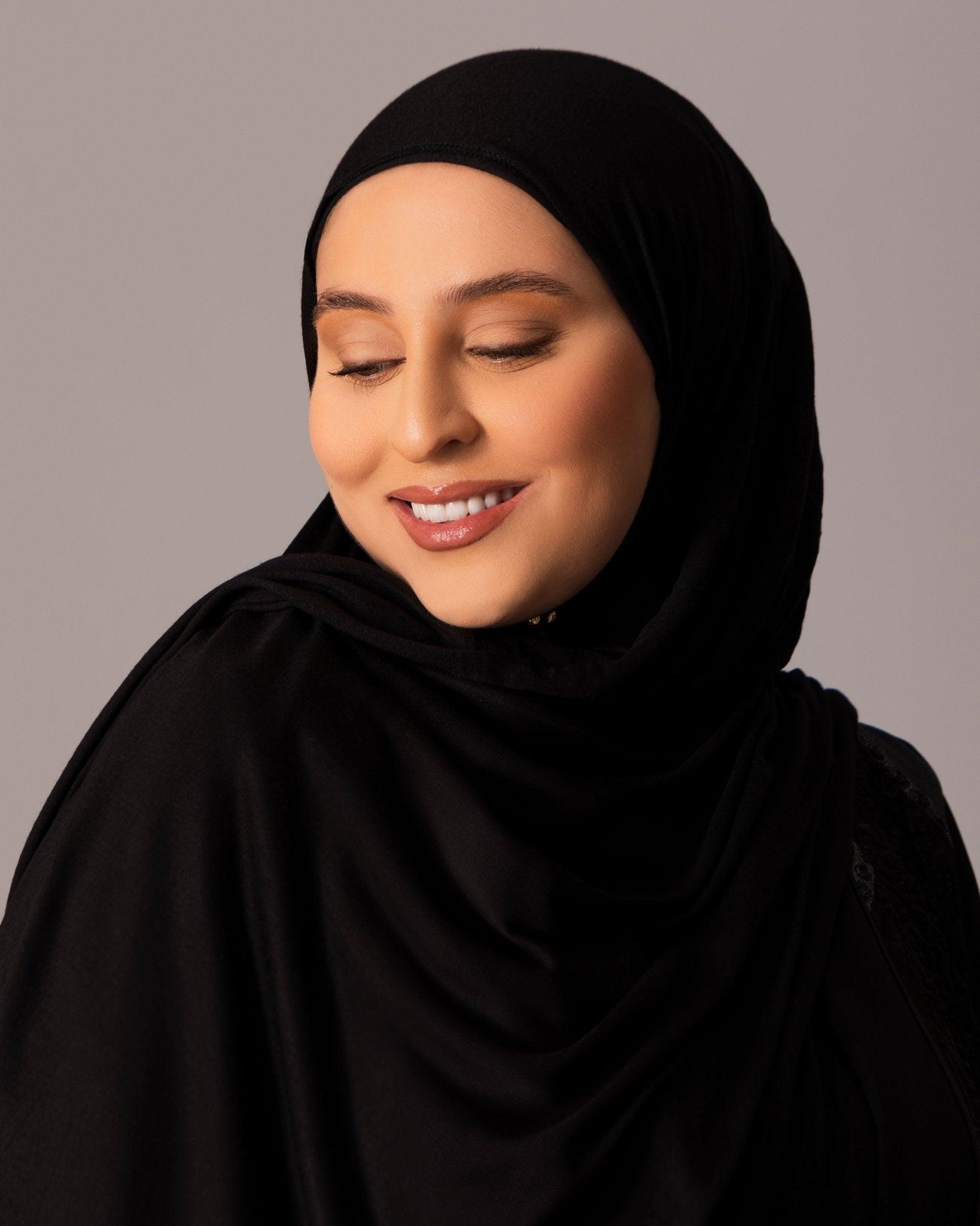 Premium Jersey Hijab – Black - Hals and Sals