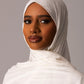 Premium Jersey Hijab – Ivory White - Hals and Sals
