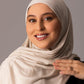 Premium Jersey Hijab – Soft beige - Hals and Sals