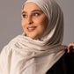 Premium Jersey Hijab – Soft beige - Hals and Sals