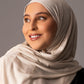 Premium Jersey Hijab – Soft beige - Hals and Sals