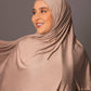 Premium Large Jersey Hijab – Desert sand - Hals and Sals